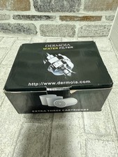 Dermoia Shower Filter Head With 3 Extra Cartridges 20 Stage Filtration Open Box