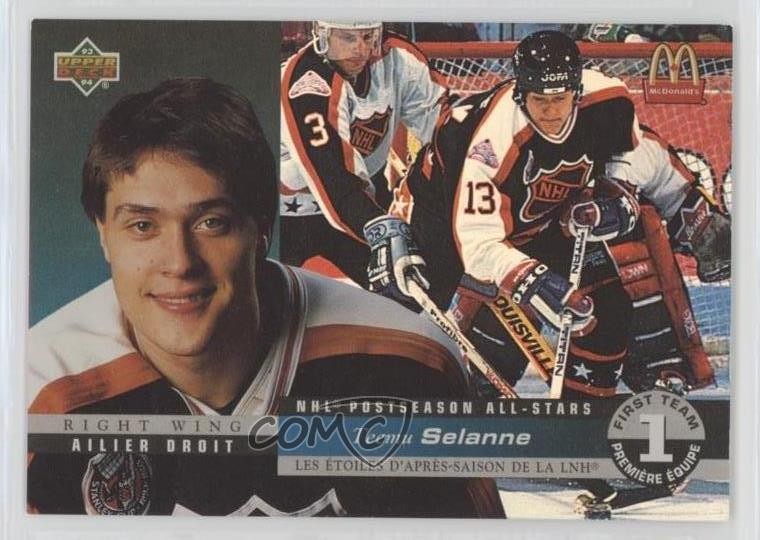 1993-94 Upper Deck McDonald's Teemu Selanne #McH-02 HOF py2
