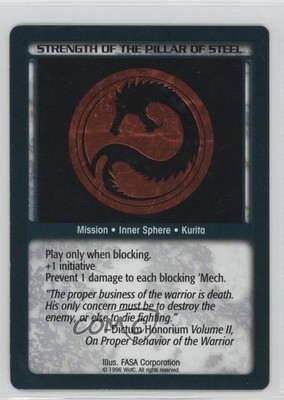 1996-98 Battletech CCG Strength of the Pillar of Steel 2s8