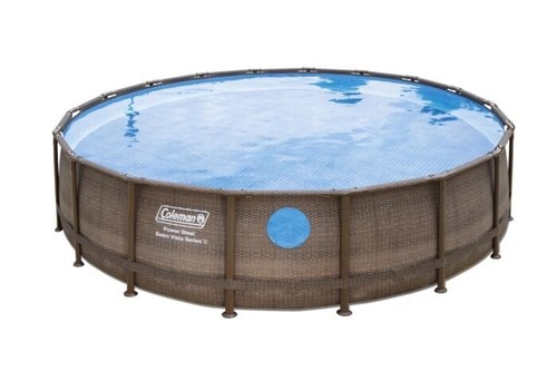 Coleman Power Steel Swim Vista Series 18' x 48"""" Frame Swimming Pool Set - Picture 4 of 4