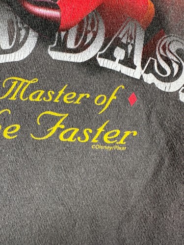 Vtg Disney Store Kids Boys Mad Dash Master Of Faster T Shirt Gray Sz M 17.5x21 - Picture 4 of 11