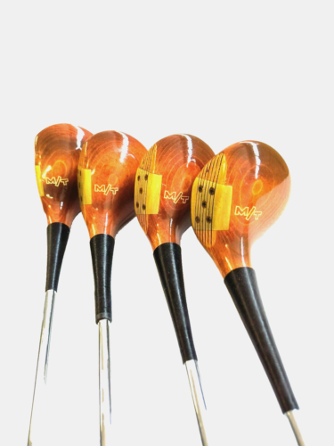 Vintage MacGregor Tourney WT2 1, 3, 4 & 5 Woods. Steel Shafts. Immaculate