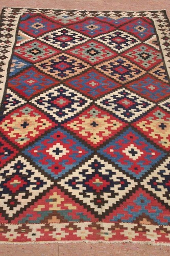 Antique caucasian hand knotted lambs wool kilim Kelim 280 x 160 cm - Picture 4 of 10