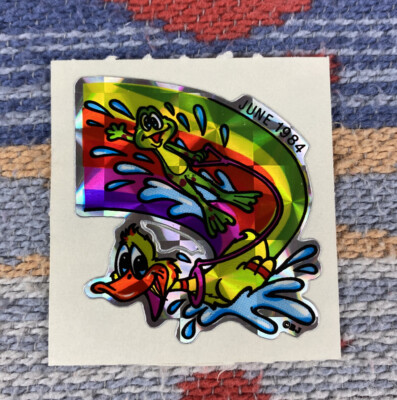 BJ Stickers June 1984 Rainbow Duck Frog Water Skiing