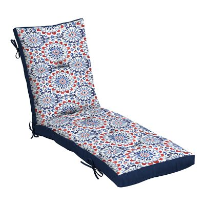 #ad Arden Selections Outdoor Plush Modern Tufted Chaise Cushion 76 x 22 Water $84.16