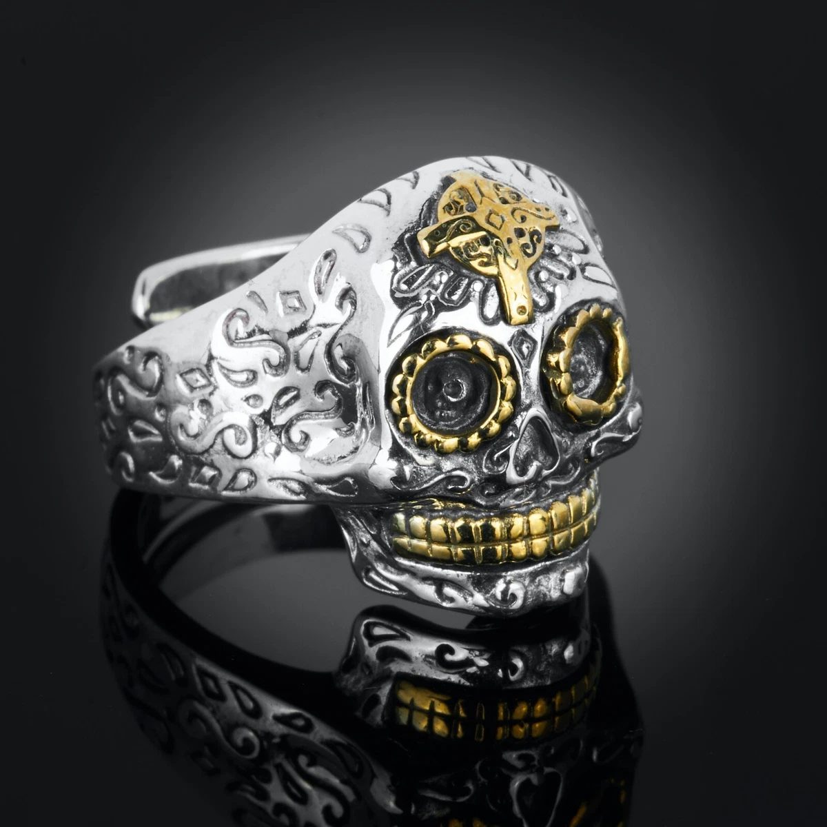 Calavera skull shop ring