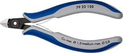 KNIPEX 79 22 120 Diagonal Cutter 4,72'' with mini-head without bevel