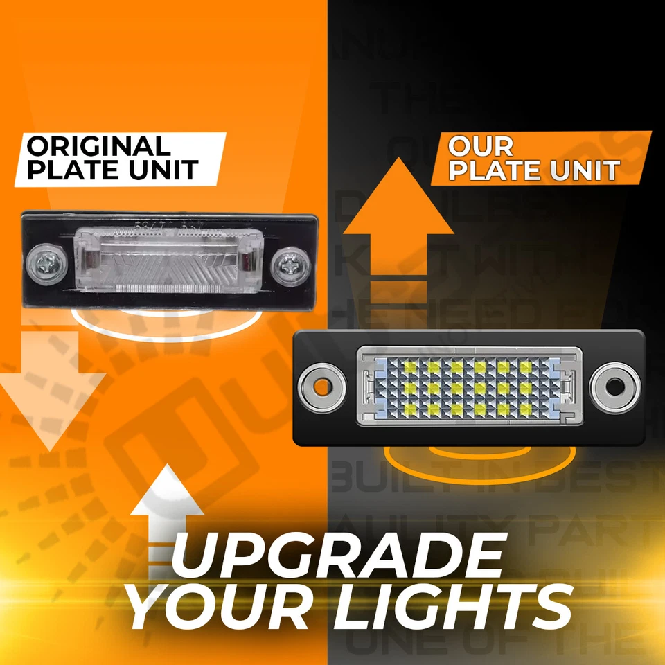 For VW T5 T5.1 T6 T6.1 Transporter 2003-17 LED Number Plate Light Units UK - Image 3 of 4
