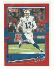 2020 Donruss JOSH ALLEN Photo Variation RED Press Proof SP