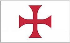 Fahne Flagge Tempelritter Kreuz Templer Orden 90 x 150 cm