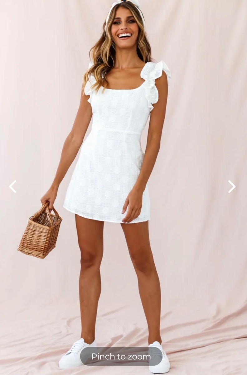 knee length dresses for ladies Fig Ruffle Mini Dress Red main image 0