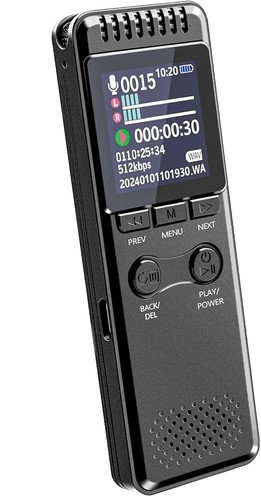 500hr 16GB Magnetic HD Digital Voice Activated Recorder Mini Audio