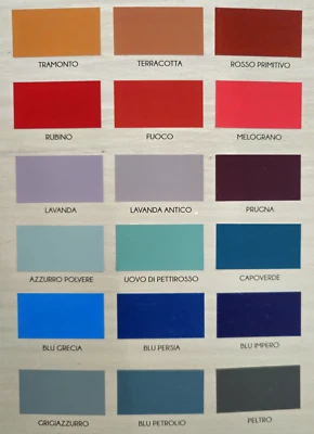 GUALTIERO MEAZZA NOVECENTO PAINT CARTELLA COLORI REALI 900 PAINT