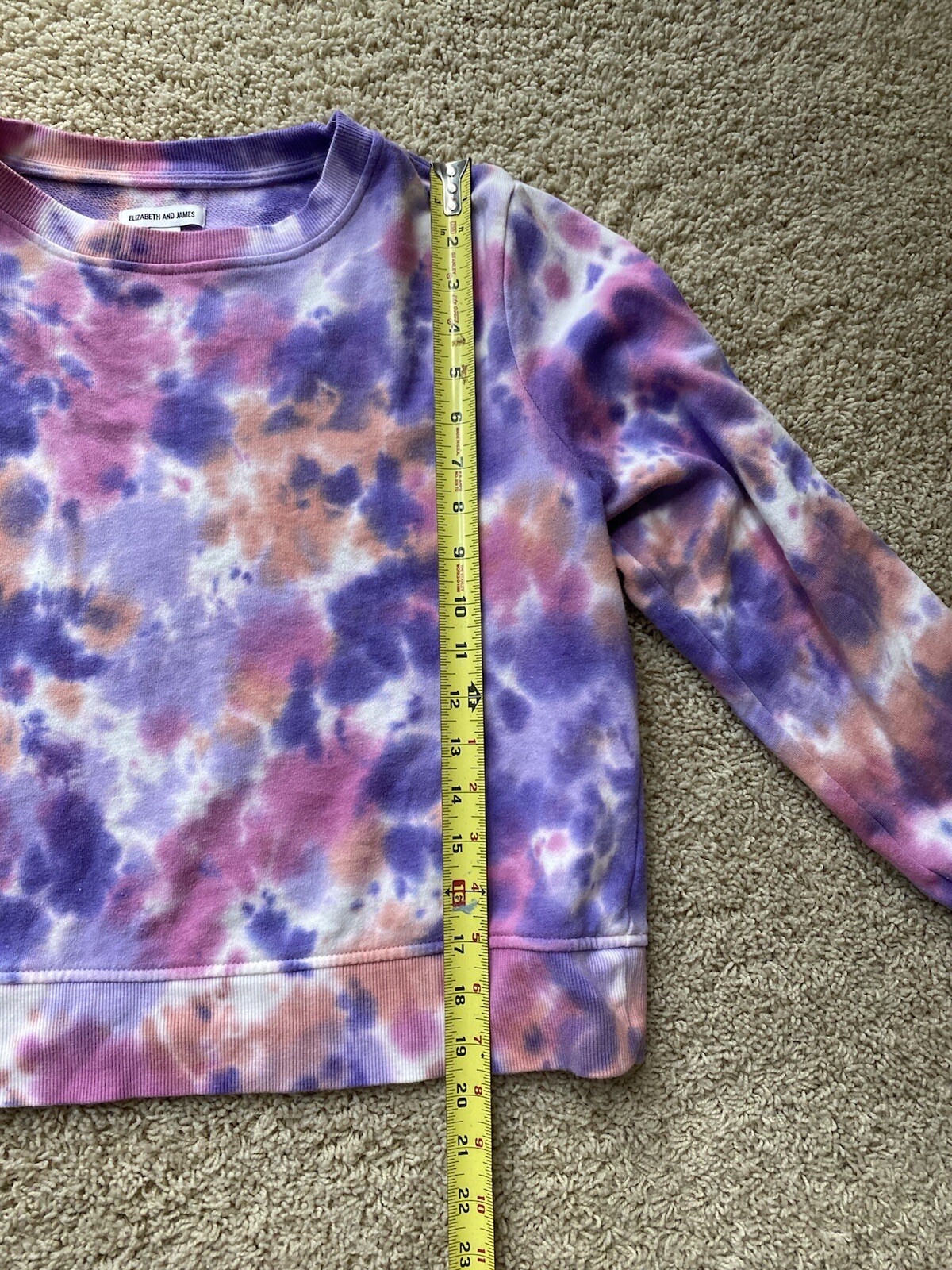 elizabeth and james tie dye sweatshirt