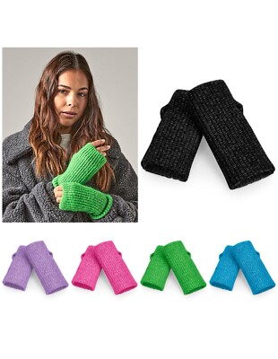 Beechfield Colour Pop Hand Warmers CB397R Handwärmer gestrickt weiches Garn