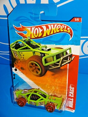 Hot Wheels 2011 Thrill Racers Raceway #215 Roll Cage Lime w/ OR6SPs