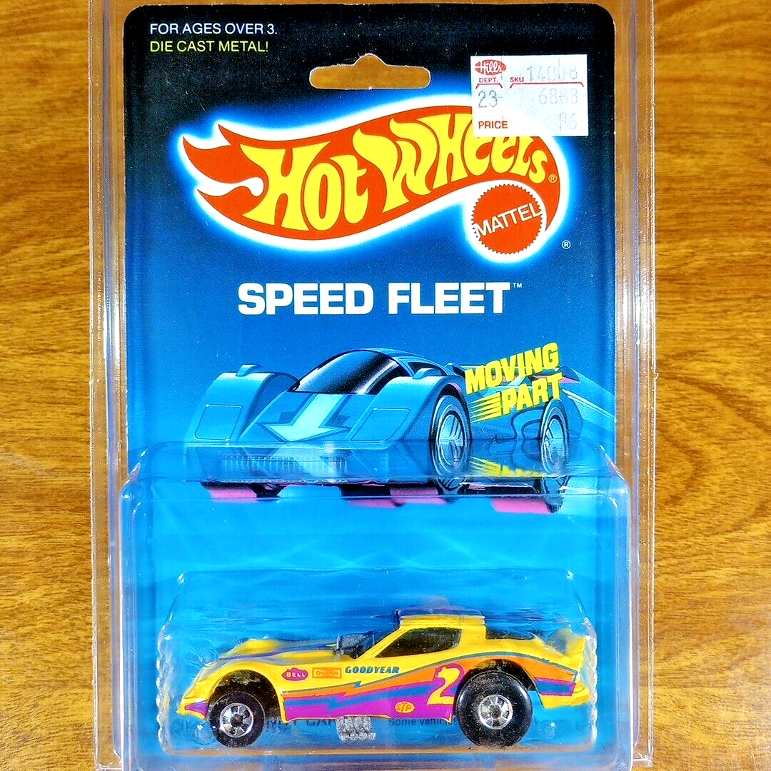Hot Wheels Vintage Speed Fleet Firebird Funny Car Yellow Thin