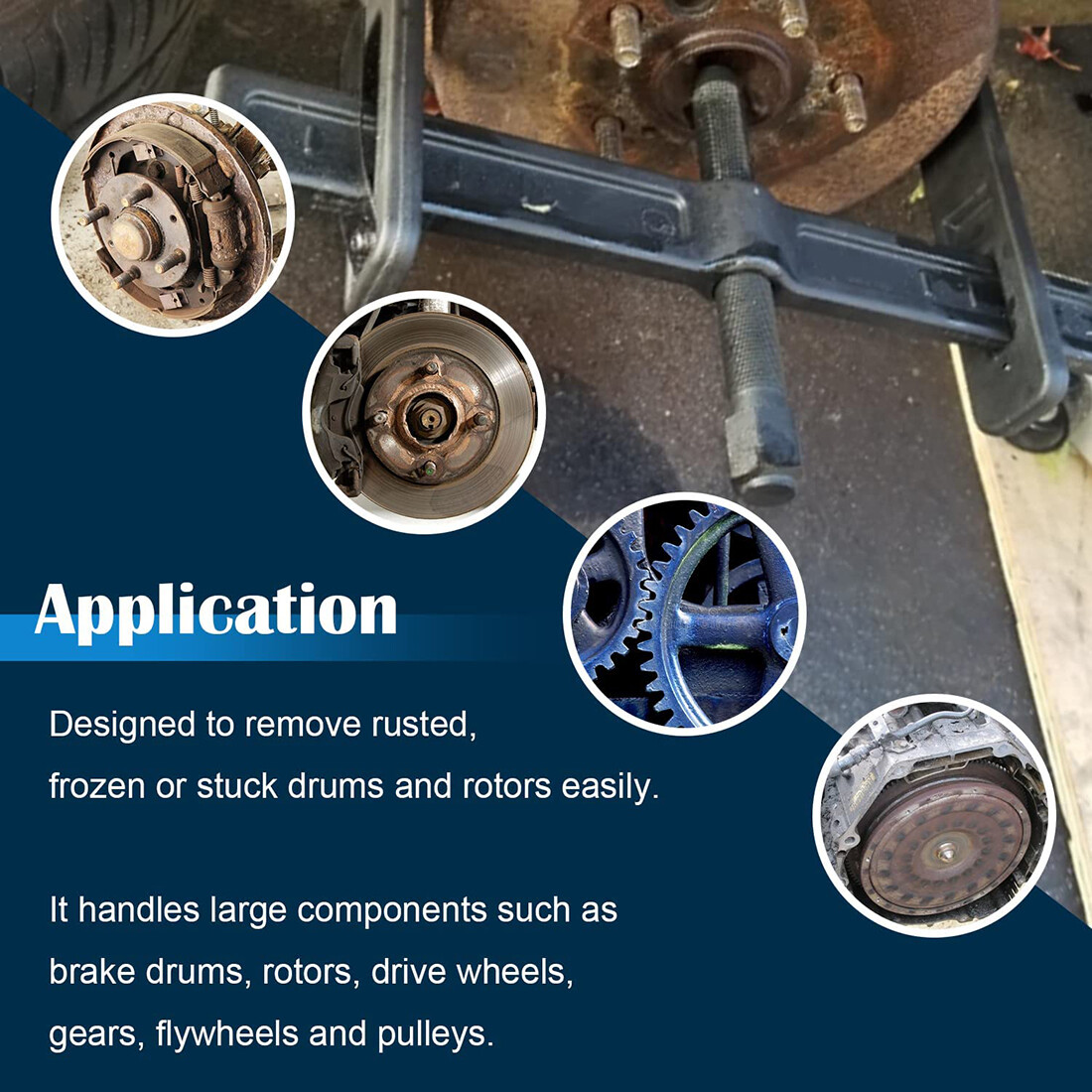 6980 Heavy Duty Brake Drum and Rotor Puller For Drive Wheel Gear