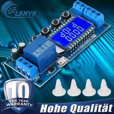 USB 30V Zeitrelais Modul Verzögerungsrelais Delay Off Timer Relay LCD Display