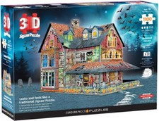 Haunted House 1100 Piece 3D Jigsaw Puzzle Eurographics New