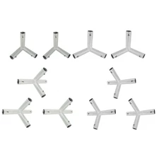 CANOPY FITTINGS KIT FOR 10’X40’ FRAME SLANT ROOF CARPORT TENT SHADE GREENHOUSE