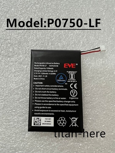 Batterie remplacement pour Ingenico 296203895AB, P0750-LF pour lecteur... pas cher