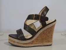 Plateau Sandalette, Gr. 39, khaki, Absatz ca. 12cm, von "Buffalo"