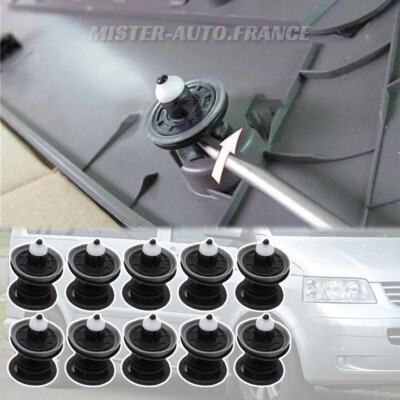 200 Clips De Garniture Auto - Nylon, Référence OEM 9345ZN, Fixation Panneaux De Portière - 9
