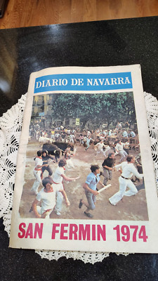 vintage Diaro De Navarra San Fermin 1974 newspaper