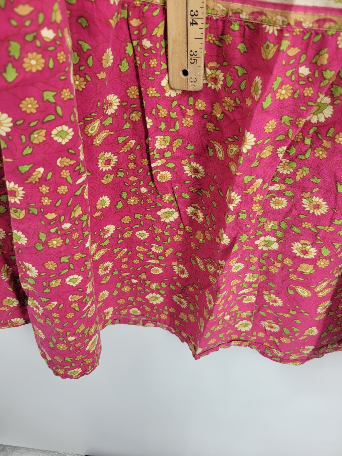La Cera Dress Womens Large Pink Paisley Floral House Dress Moo Moo