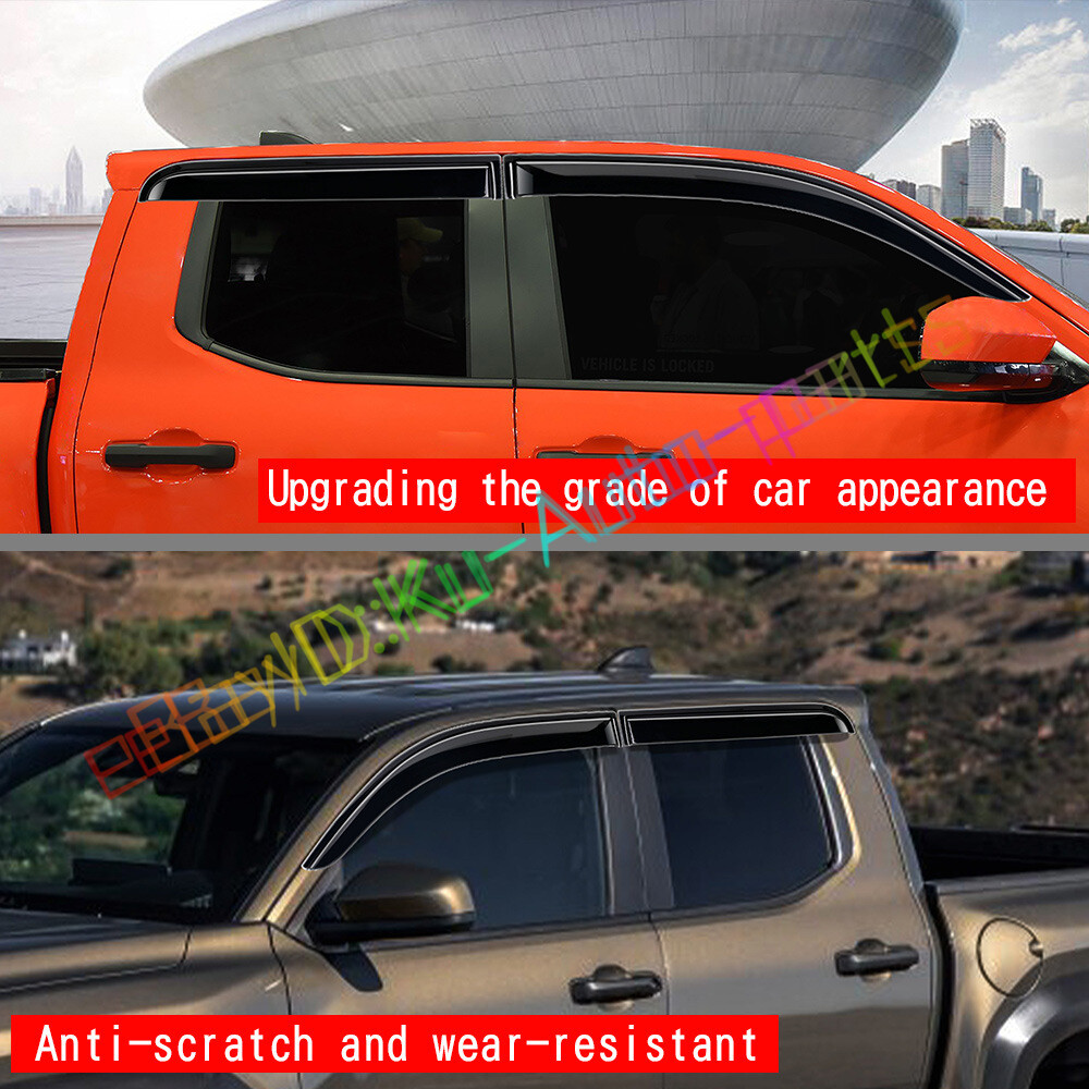 4 Piece In Channel Window Rain Guards For 2024 And 2025 - Foto 4