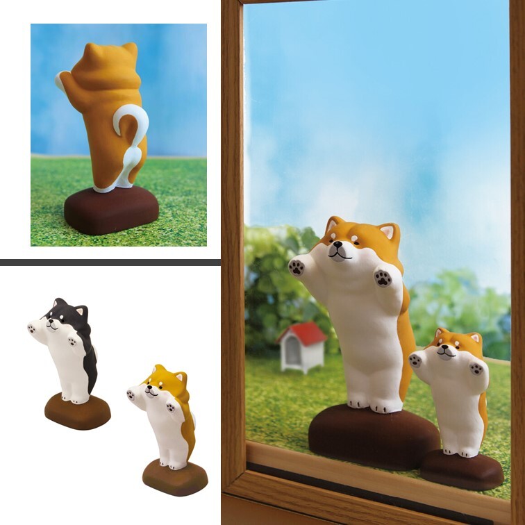 Shiba Inu Ceramic Dog Toy Decoration Window Decor Ornament RYUKODO - Main Image