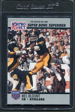 1990 Pro Set Super Bowl Supermen Mel Blount #101 Steelers Mint