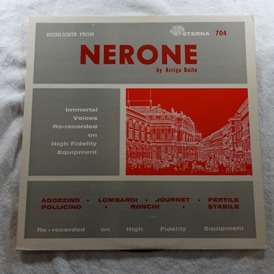 Arrigo Boito Hightlights from Nerone   Record Album Vinyl LP