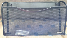 Black Mesh Wall Mounted Metal File Holder Letter Organizer Vertical Hanging 13.5