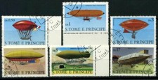 Saint Thomas et îles du Prince 1979 Mi. 626-631 Oblitéré 100% histoire Poste Aé