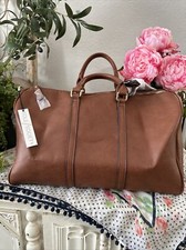 Sole Society Faux Leather Weekend Travel Inside Animal Print Duffle Shoulder Bag