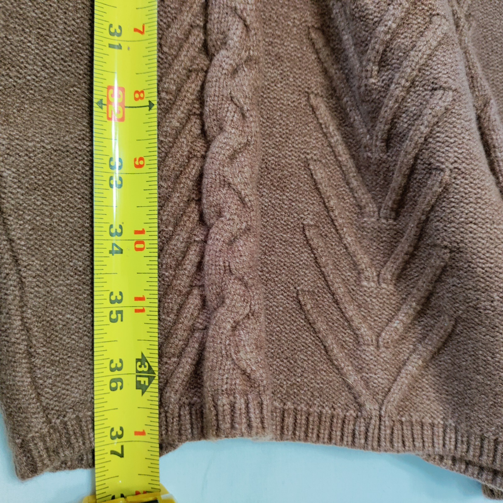 Ribbed Knit Cord Chocolate Brown Long Sleeve Western Party Sexy Sweater Dress 8 image 4