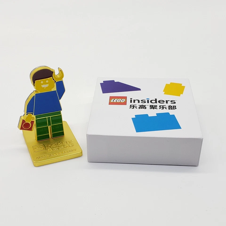 Lego Insiders Gold Metal Trophy Anniversary Statue Employee Gift Promo Rare!! - Image 3 of 4