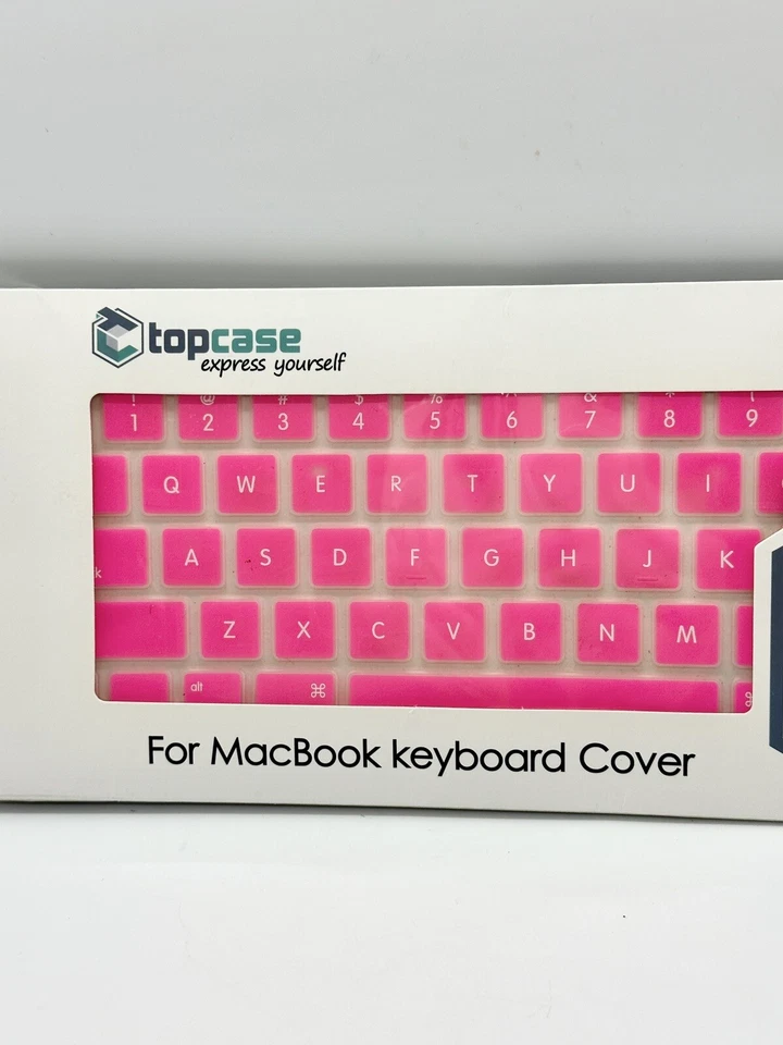 New Silicone Hot Pink Keyboard Cover For Apple Macbook Pro Air 13" 15" 17" - Image 2 of 4