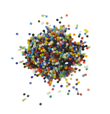 2MM MULTI-COLOR MIX SEED BEADS FOR CRAFTS JEWELRY MAKING - 500 GM BAG OVER 1 LB