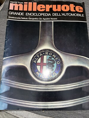 Milleruote - Grande Enciclopedia Dell'Automobile - Alpha Romeo Luraghi