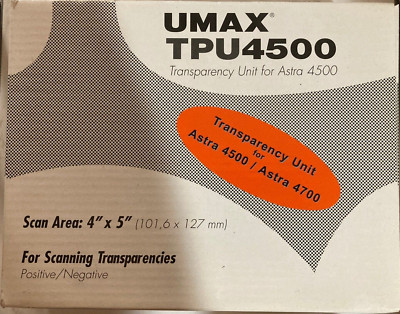 UMAX ASTRA 4500/4700 TRANSPARENTE EINHEIT MODELL: UPAX TPU4500 MIT KOSTENLOSEM UK-VERSAND