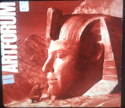 Mark Tansey  Art forum Cover: Sphinx  Modern Art 35mm Slide