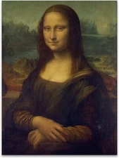 Mona Lisa Poster by Leonardo Da Vinci - Fine Art Print - Famous Painting Canvas