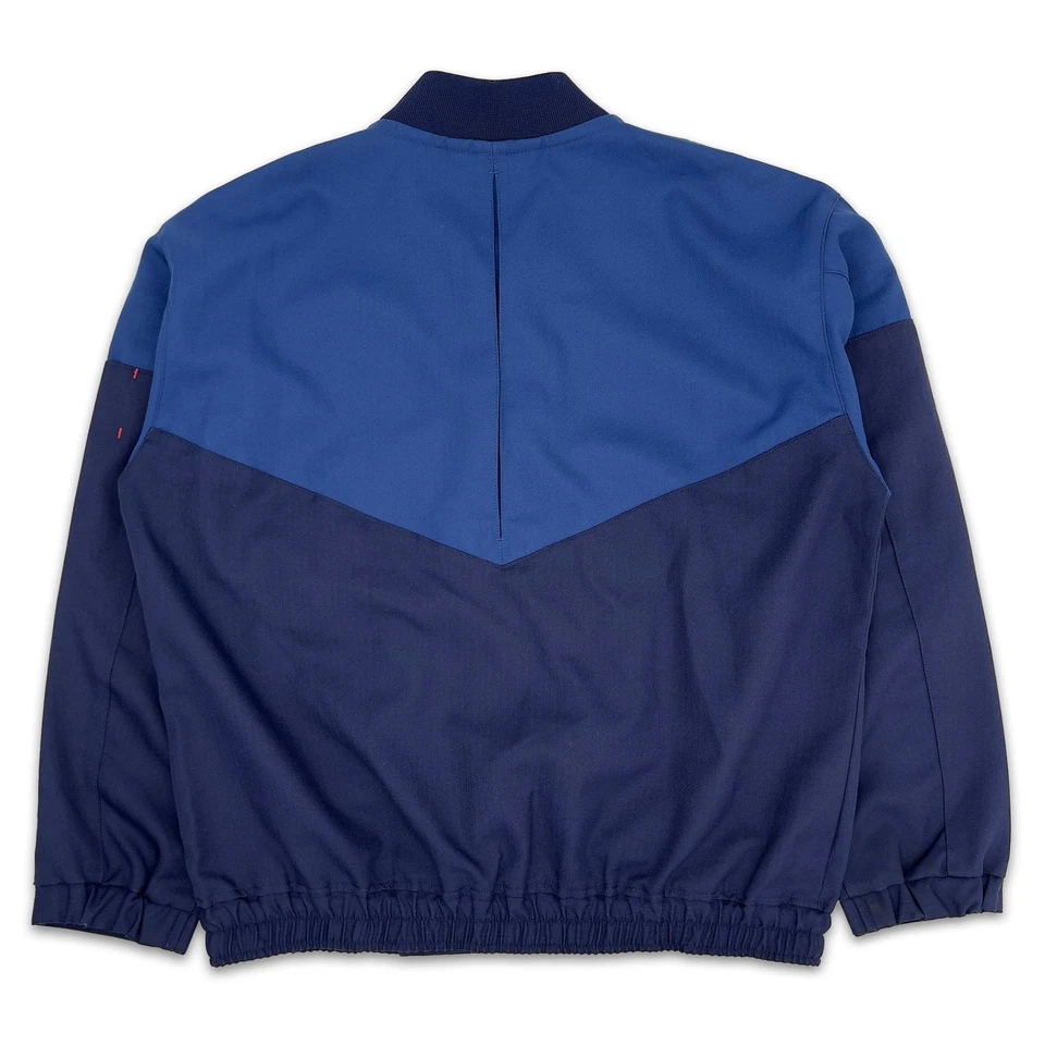 Retro Showa JDM Japón ENEOS Gasolinera Personal Uniforme Chaqueta Azul Foto 2 de 4