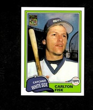 CARLTON FISK 50th ANNIVERSARY TOPPS REPRINT CARD CHICAGO WHITE SOX