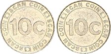  Niemcy 10 centów próbka skanowanie monety do automatów na monety vz (46638)