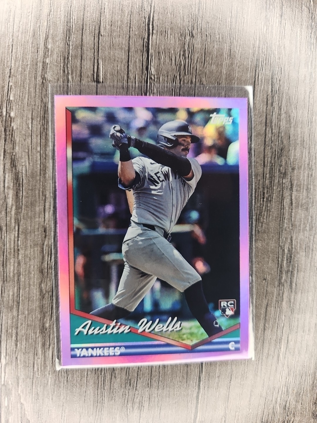 2024 Topps Archives - 1994 Topps Pink Foilboard #209 Austin Wells (RC)