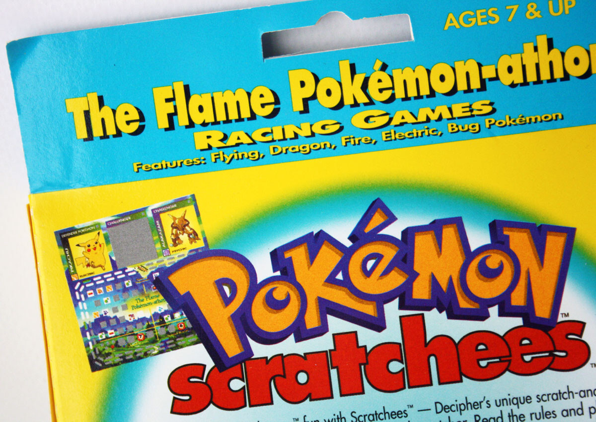 3x VINTAGE 1995-2000 COMPLETE SET POKEMON SCRATCHEES GAME CARDS